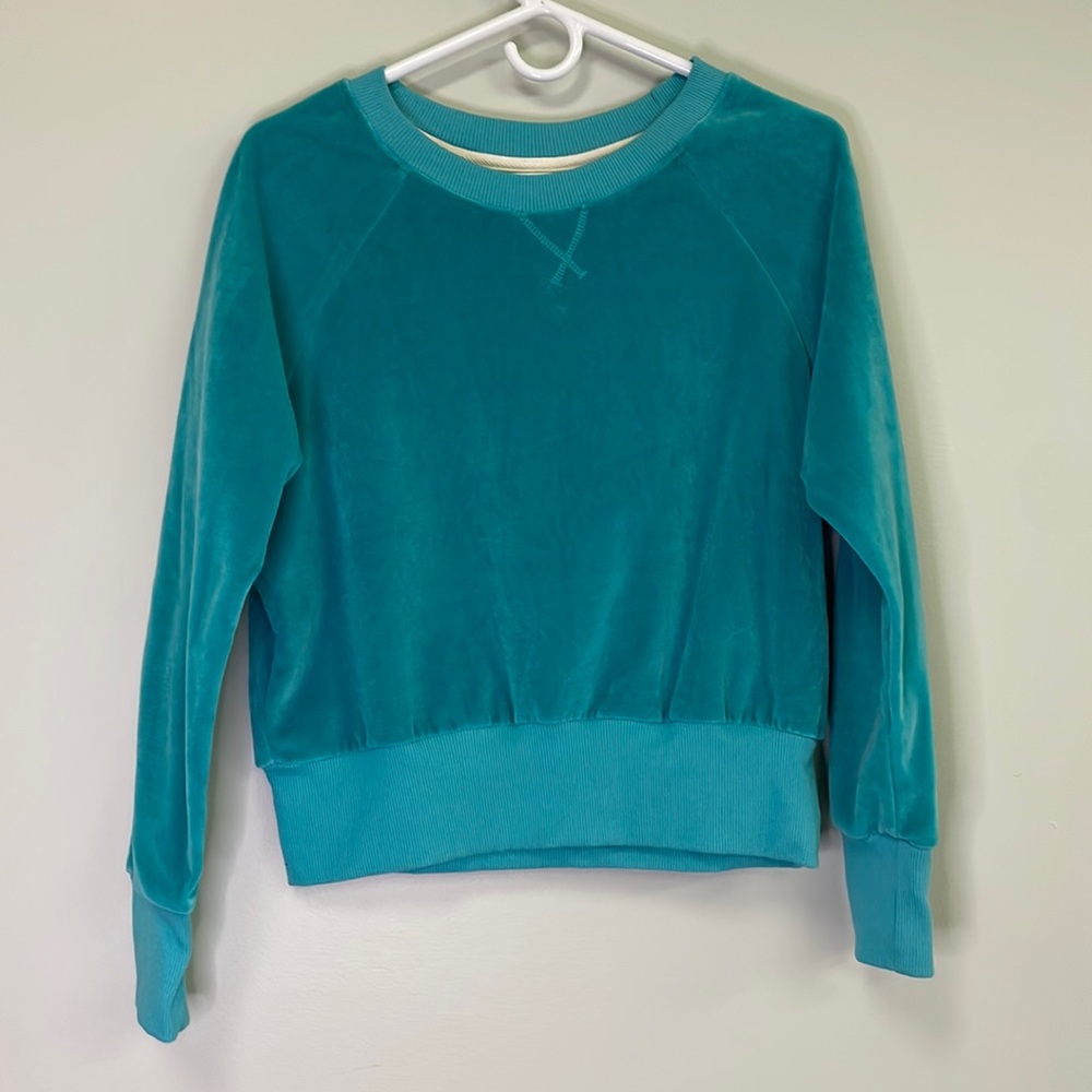 Dannijo Teal Crew Neck Sweater Long Sleeve Women's Size Small NWOT